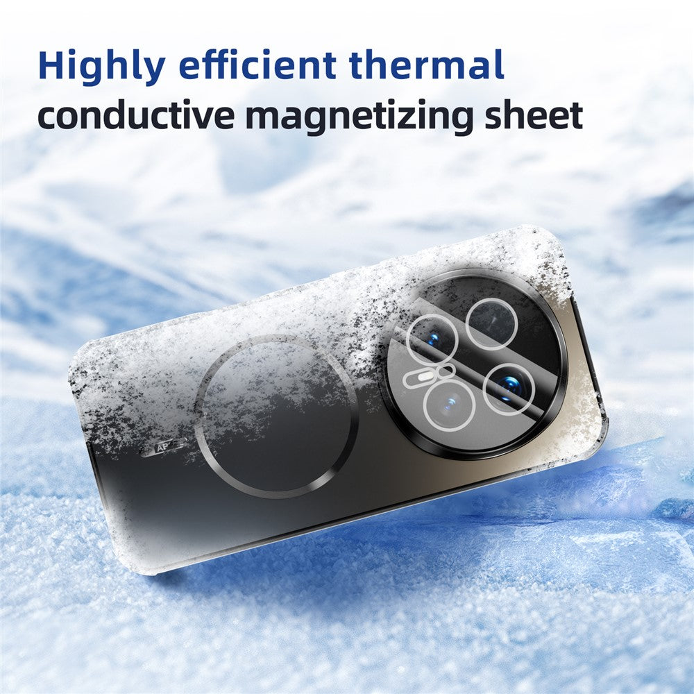ABEEL For Honor Magic8 5G Magnetic Case TPU PC Cooling Matte Phone Back Cover with Lens Film