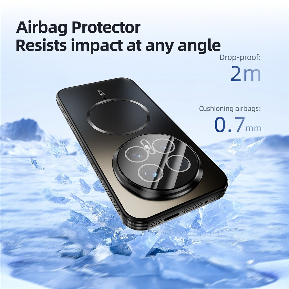 ABEEL For Honor Magic8 5G Magnetic Case TPU PC Cooling Matte Phone Back Cover with Lens Film