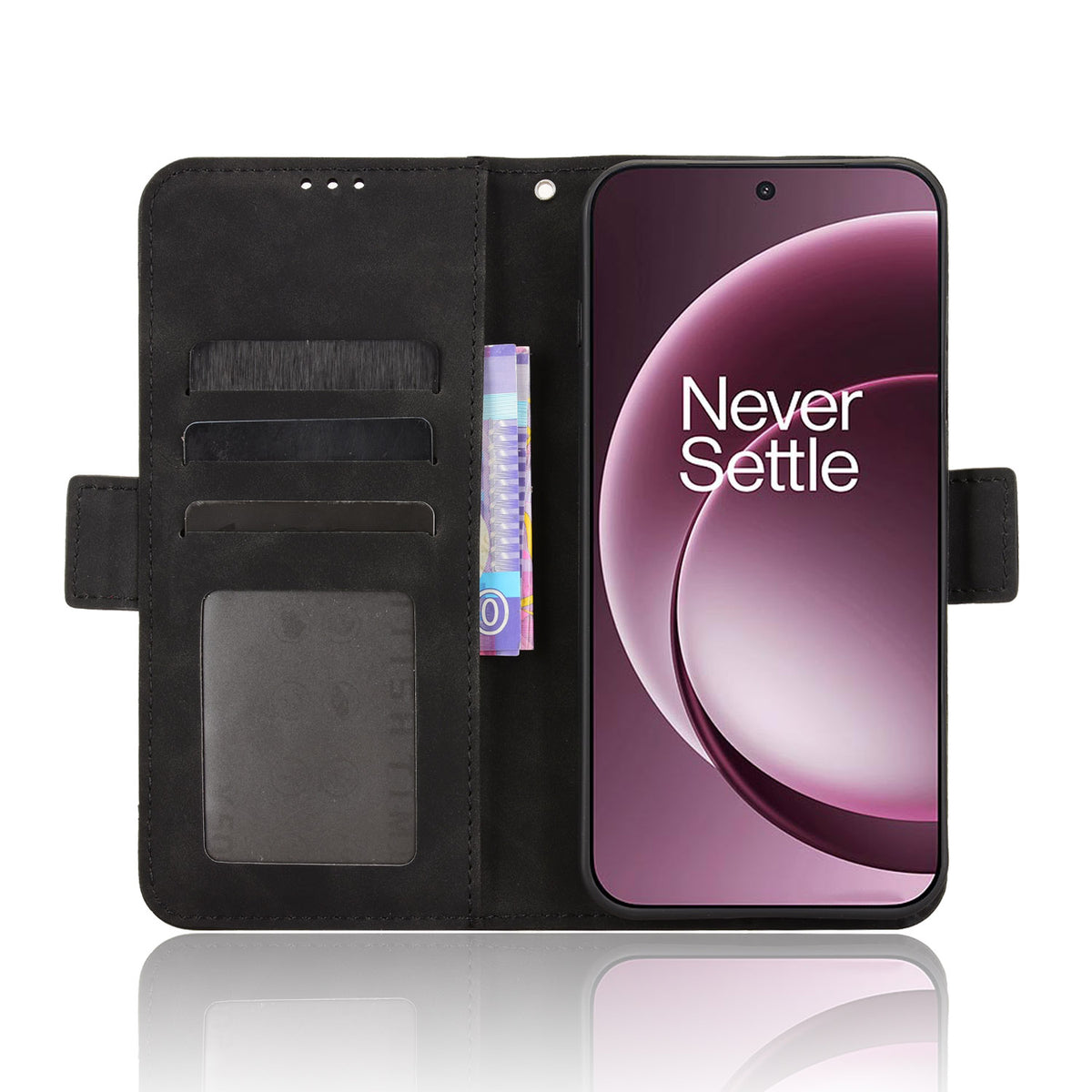 Til OnePlus 15 5G Læderetui Telefonpung Cover med Flere Kortlommer
