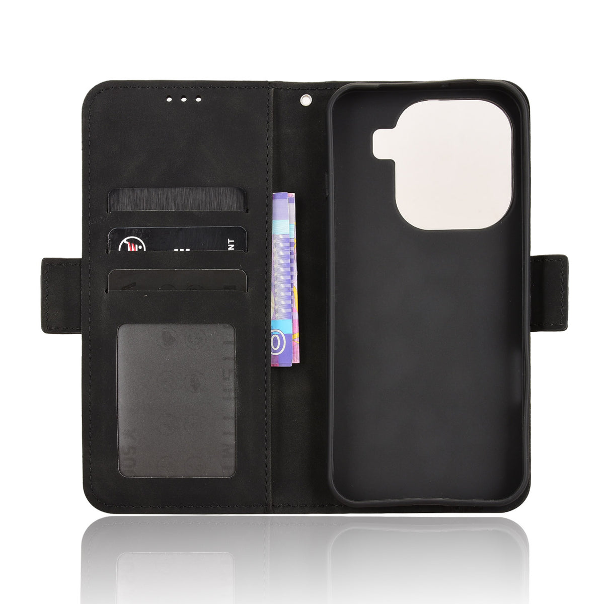 For Oppo Find X9 Pro 5G Leather Case Phone Wallet Cover with Multiple Card Slots