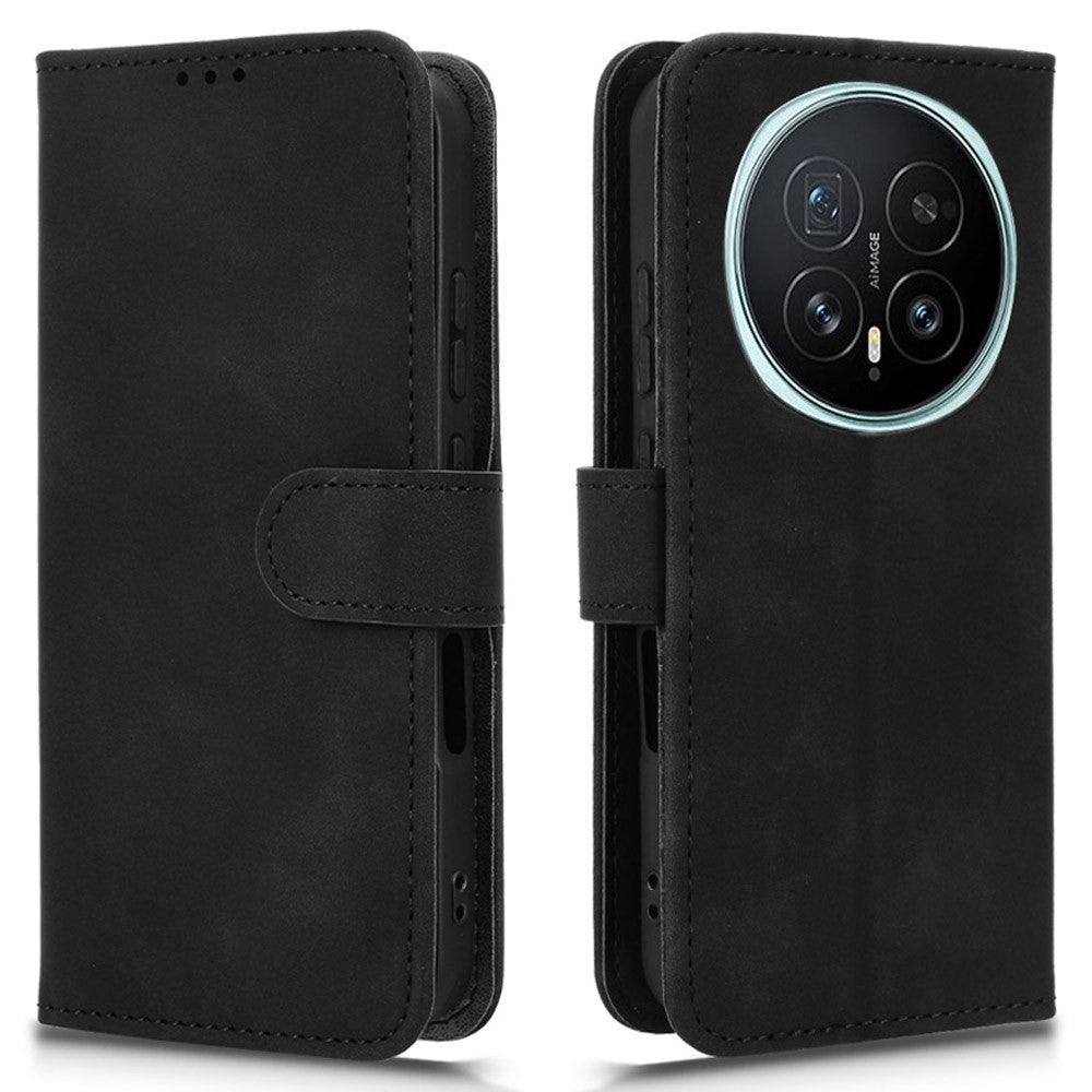 For Honor Magic8 5G Leather Case Skin Feel Anti Drop Wallet Flip Phone Cover