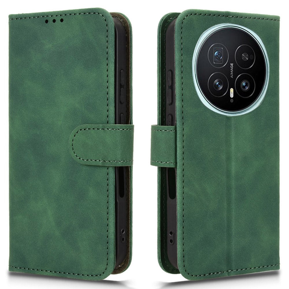 For Honor Magic8 5G Leather Case Skin Feel Anti Drop Wallet Flip Phone Cover