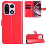 OnePlus 15 5G PU-läderskal med rem Crazy Horse Texture Phone Wallet Cover