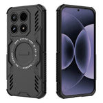For Xiaomi 17 Magnetic Case Butterfly Armor Hollow Heat Dissipation PC + TPU Phone Cover