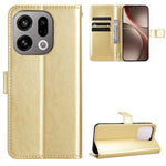 For Oppo Find X9 5G PU Leather Case with Strap Crazy Horse Texture Phone Wallet Cover