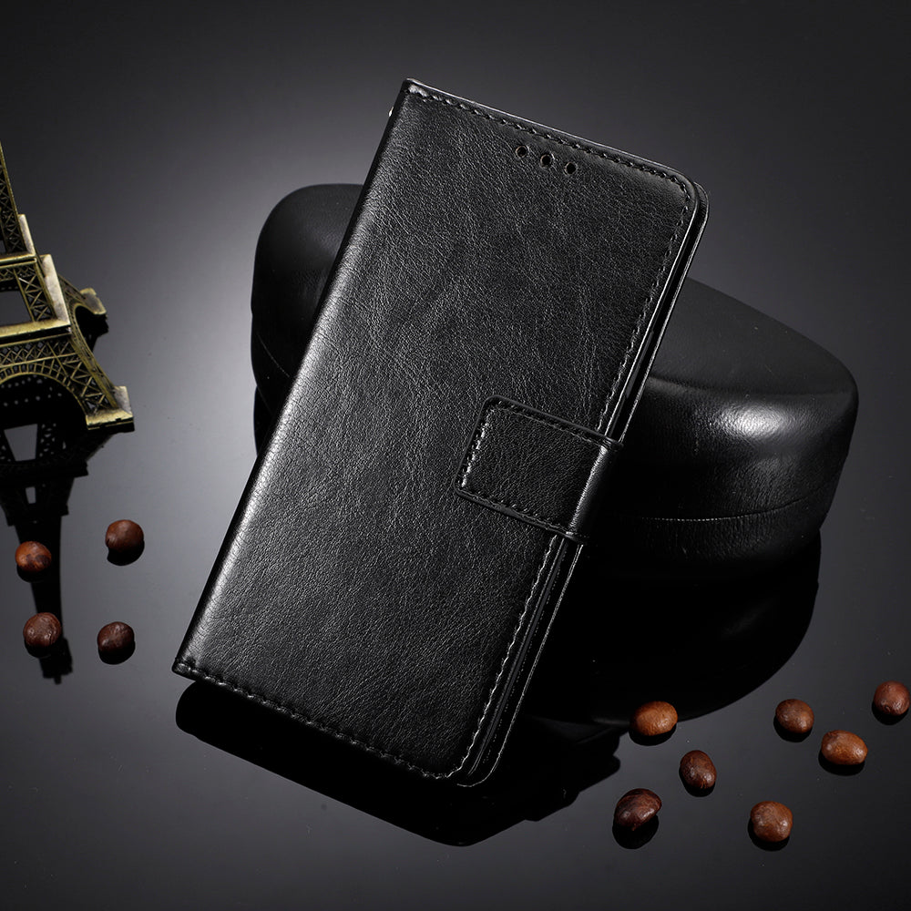For Honor Magic8 Pro 5G PU Leather Case with Strap Crazy Horse Texture Phone Wallet Cover