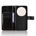 For Honor Magic8 Pro 5G PU Leather Case with Strap Crazy Horse Texture Phone Wallet Cover