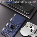 For Oppo F31 Pro 5G Case with Slide Camera Lid PC + TPU Kickstand Phone Cover