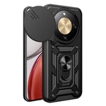 For Honor Magic8 Lite 5G / X9d 5G / X70 5G Case with Slide Camera Lid PC + TPU Kickstand Phone Cover