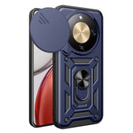 For Honor Magic8 Lite 5G / X9d 5G / X70 5G Case with Slide Camera Lid PC + TPU Kickstand Phone Cover