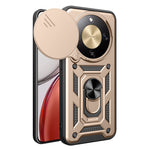 For Honor Magic8 Lite 5G / X9d 5G / X70 5G Case with Slide Camera Lid PC + TPU Kickstand Phone Cover