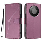 For Honor Magic8 Lite 5G / X9d 5G / X70 5G Case Triangle Imprint Leather Phone Cover with Lanyard