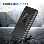 Telefoncover til Honor 400 Smart 5G / 4G / X7d 4G / 5G PC + TPU Kickstand Cover med Skydende Kameralåg
