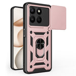 Telefoncover til Honor 400 Smart 5G / 4G / X7d 4G / 5G PC + TPU Kickstand Cover med Skydende Kameralåg