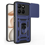 Telefoncover til Honor 400 Smart 5G / 4G / X7d 4G / 5G PC + TPU Kickstand Cover med Skydende Kameralåg