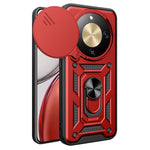 AMORUS For Honor Magic8 Lite 5G / X9d 5G / X70 5G Case Kickstand PC + TPU Phone Cover with Camera Lens Slider