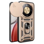 AMORUS For Honor Magic8 Lite 5G / X9d 5G / X70 5G Case Kickstand PC + TPU Phone Cover with Camera Lens Slider