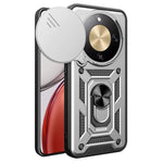 AMORUS For Honor Magic8 Lite 5G / X9d 5G / X70 5G Case Kickstand PC + TPU Phone Cover with Camera Lens Slider