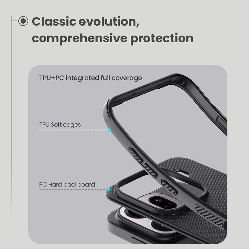 NILLKIN Frosted Shield Pro for Oppo Find X9 Pro 5G Magnetic Case PC + TPU Phone Cover
