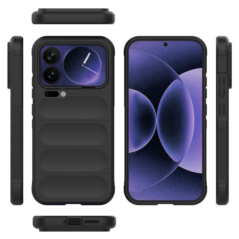 WANLONFENG For Xiaomi 17 Pro Max TPU Case HD Series Anti-Slip Phone Cover with Tempered Glass
