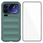 WANLONFENG For Xiaomi 17 Pro Max TPU Case HD Series Anti-Slip Phone Cover with Tempered Glass