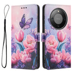 For Honor Magic8 Lite 5G / X9d 5G / X70 5G Wallet Case Pattern Printing PU Leather Phone Cover with Lanyard