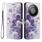For Honor Magic8 Lite 5G / X9d 5G / X70 5G Wallet Case Pattern Printing PU Leather Phone Cover with Lanyard