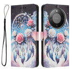 For Honor Magic8 Lite 5G / X9d 5G / X70 5G Wallet Case Pattern Printing PU Leather Phone Cover with Lanyard
