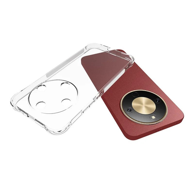 WANLONFENG For Honor Magic8 Lite 5G / X9d 5G / X70 5G Clear TPU Case  TM Series 2.0mm Phone Back Cover