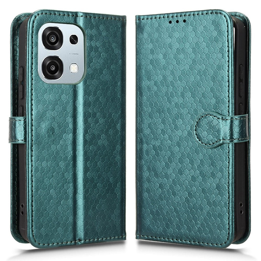 Wallet Case For Oppo A6 Pro 5G / 4G / F31 5G Dot Pattern Imprint PU Leather Phone Cover with Wrist Strap