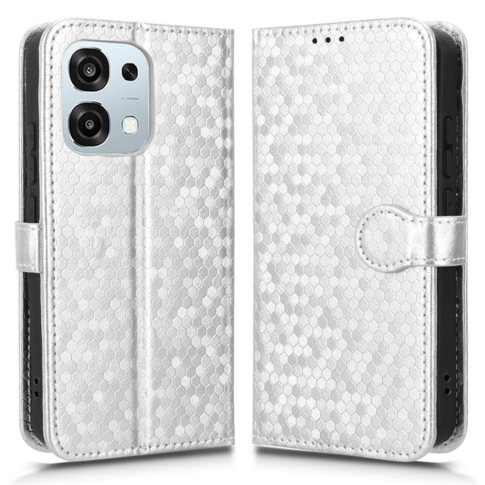 Wallet Case For Oppo A6 Pro 5G / 4G / F31 5G Dot Pattern Imprint PU Leather Phone Cover with Wrist Strap