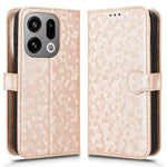 For Oppo Find X9 5G Wallet Case Dot Pattern Imprint PU Leather Phone Cover with Wrist Strap