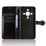 For Honor Magic8 Lite 5G / X9d 5G / X70 5G Wallet Case Dot Pattern Imprint PU Leather Phone Cover with Wrist Strap