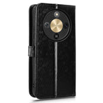 For Honor Magic8 Lite 5G / X9d 5G / X70 5G Wallet Case Dot Pattern Imprint PU Leather Phone Cover with Wrist Strap