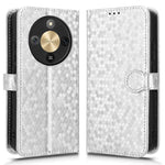 For Honor Magic8 Lite 5G / X9d 5G / X70 5G Wallet Case Dot Pattern Imprint PU Leather Phone Cover with Wrist Strap
