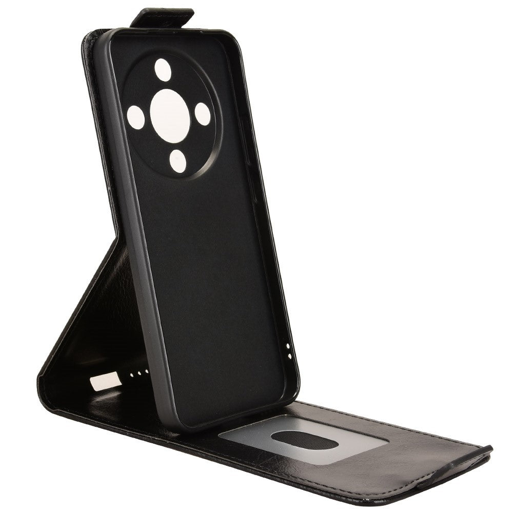 For Honor Magic8 Lite 5G / X9d 5G / X70 5G Stand Case Magnetic Clasp Vertical Flip Leather Phone Cover with Card Holder