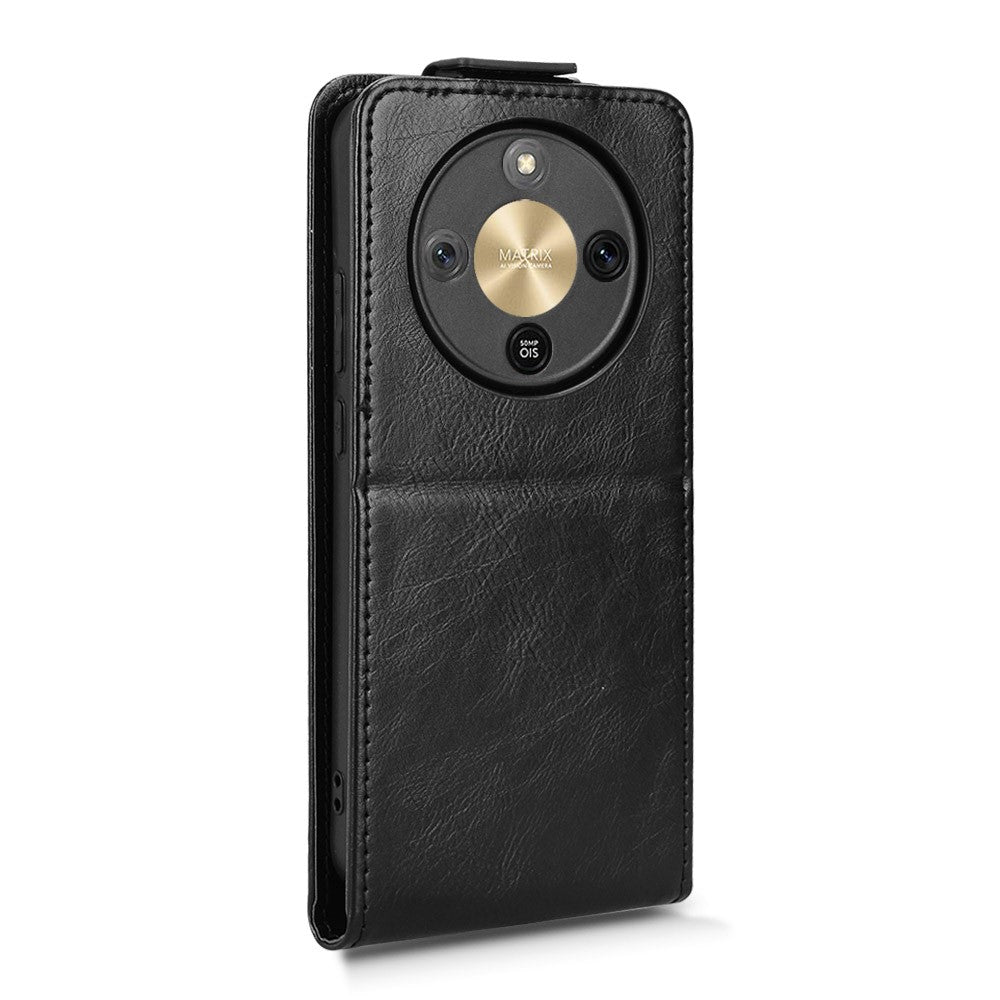 For Honor Magic8 Lite 5G / X9d 5G / X70 5G Stand Case Magnetic Clasp Vertical Flip Leather Phone Cover with Card Holder