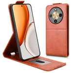 For Honor Magic8 Lite 5G / X9d 5G / X70 5G Stand Case Magnetic Clasp Vertical Flip Leather Phone Cover with Card Holder