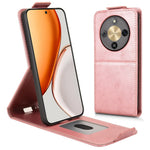 For Honor Magic8 Lite 5G / X9d 5G / X70 5G Stand Case Magnetic Clasp Vertical Flip Leather Phone Cover with Card Holder