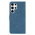 For Samsung Galaxy S23 Ultra Case Retro PU Leather Wallet Phone Cover with Rotating Card Slots Holder