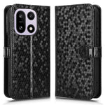 OnePlus 15 5G Plånboksfodral Prickmönster Avtryck PU-läder mobilfodral med Handledsrem