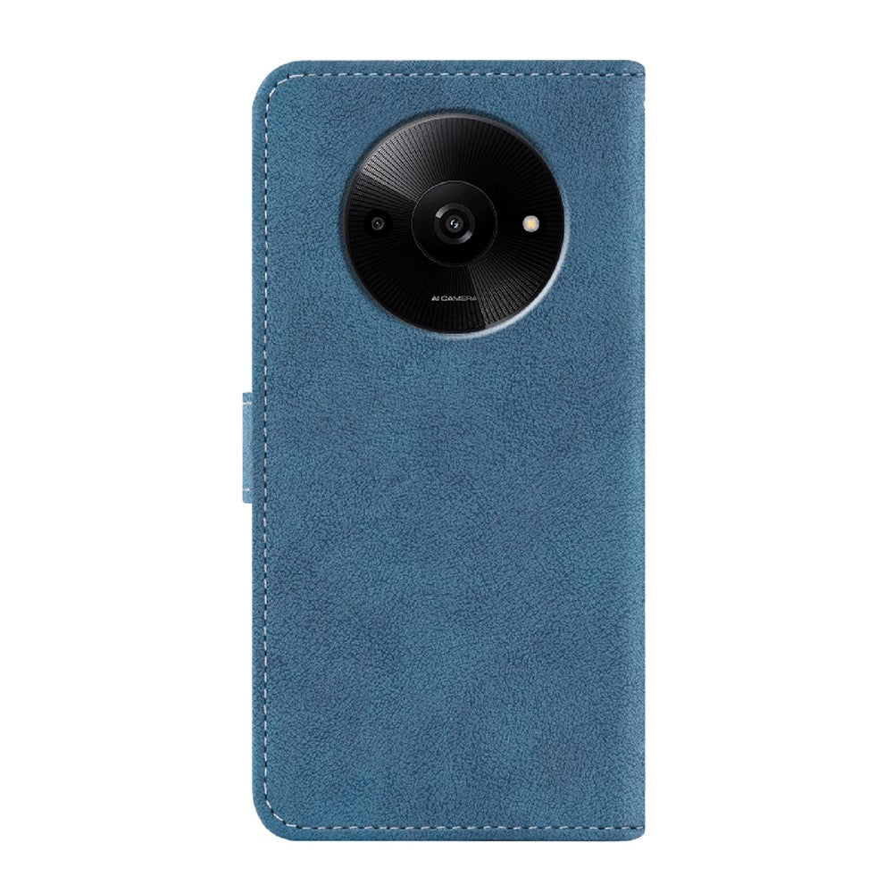 Phone Case For Xiaomi Poco C61 4G / Redmi A3 4G / A3x 4G Retro PU Leather Wallet Cover with Rotating Card Slots Holder