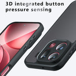 For Oppo Find X9 Pro 5G Case Skin-Touch TPU + PC Matte Phone Back Cover, Transparent Black
