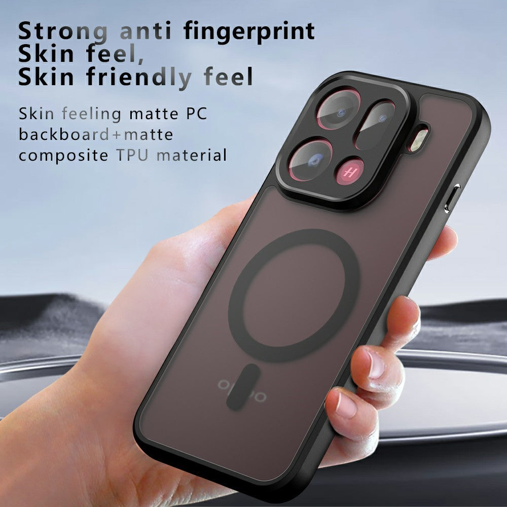 For Oppo Find X9 Pro 5G Magnetic Case TPU + PC Matte Skin Touch Phone Cover