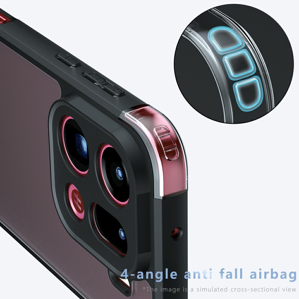 För Oppo Find X9 Pro 5G Skal TPU + PC Stötsäkert Genomskinligt Mobilskal
