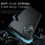 For Xiaomi Poco F7 5G Case Skin-Touch TPU + PC Matte Phone Back Cover, Transparent Black