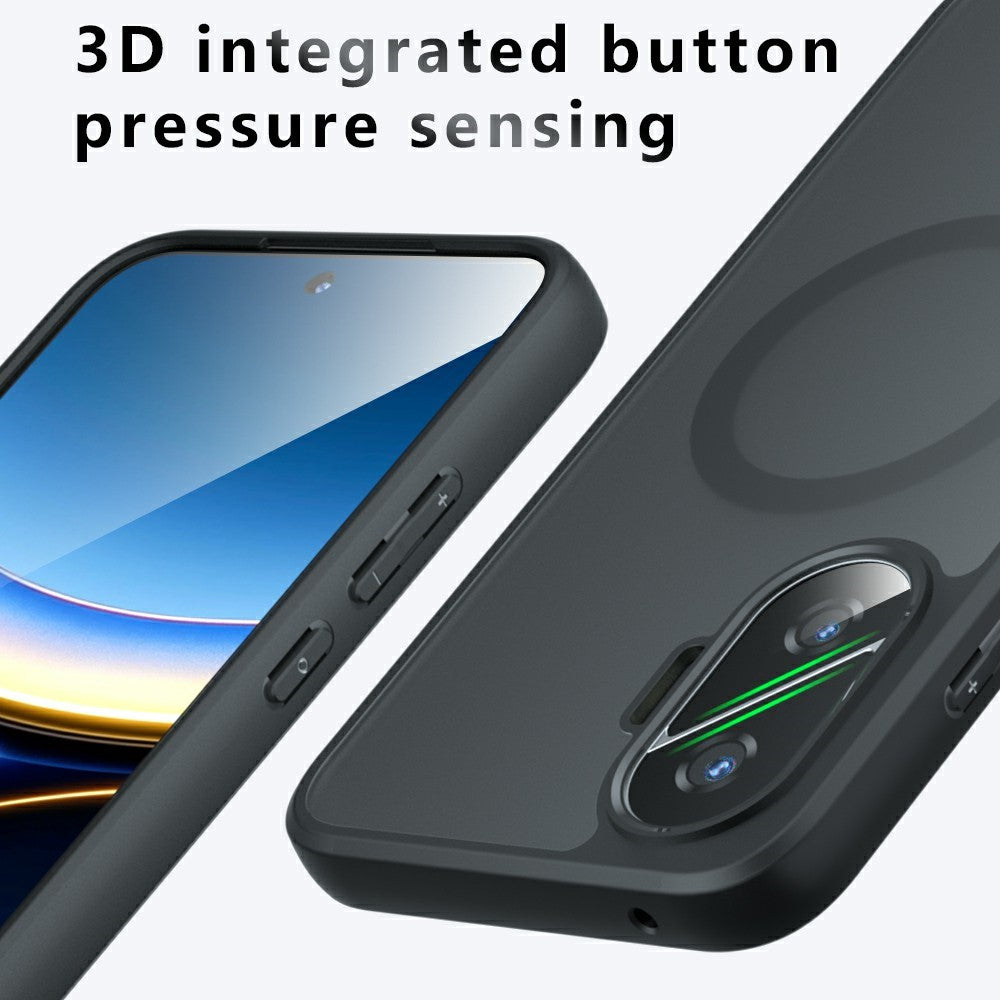 For Xiaomi Poco F7 5G Magnetic Case TPU + PC Matte Skin Touch Phone Cover
