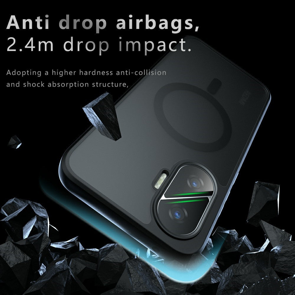 For Xiaomi Poco F7 5G Magnetic Case TPU + PC Matte Skin Touch Phone Cover