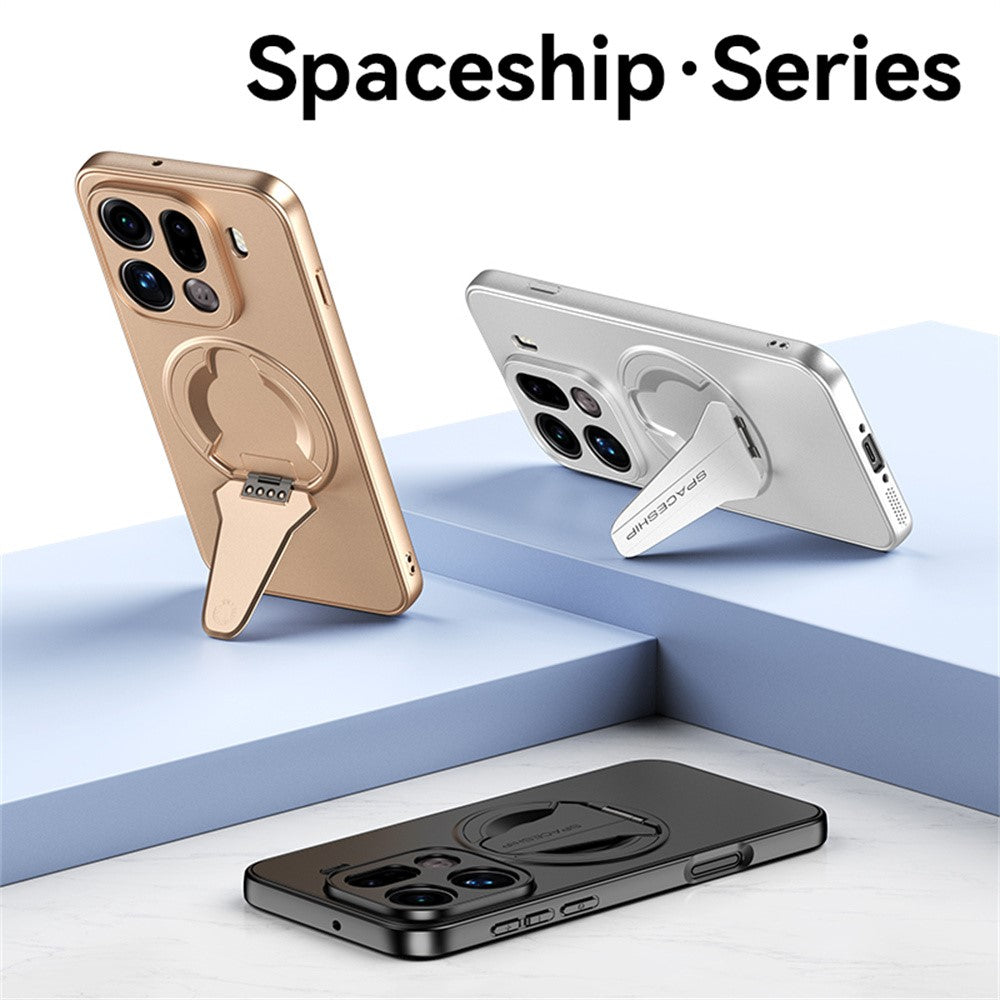 For Oppo Find X9 5G Magnetic Case Hidden Kickstand Skin-Feel Matte PC TPU Phone Back Cover