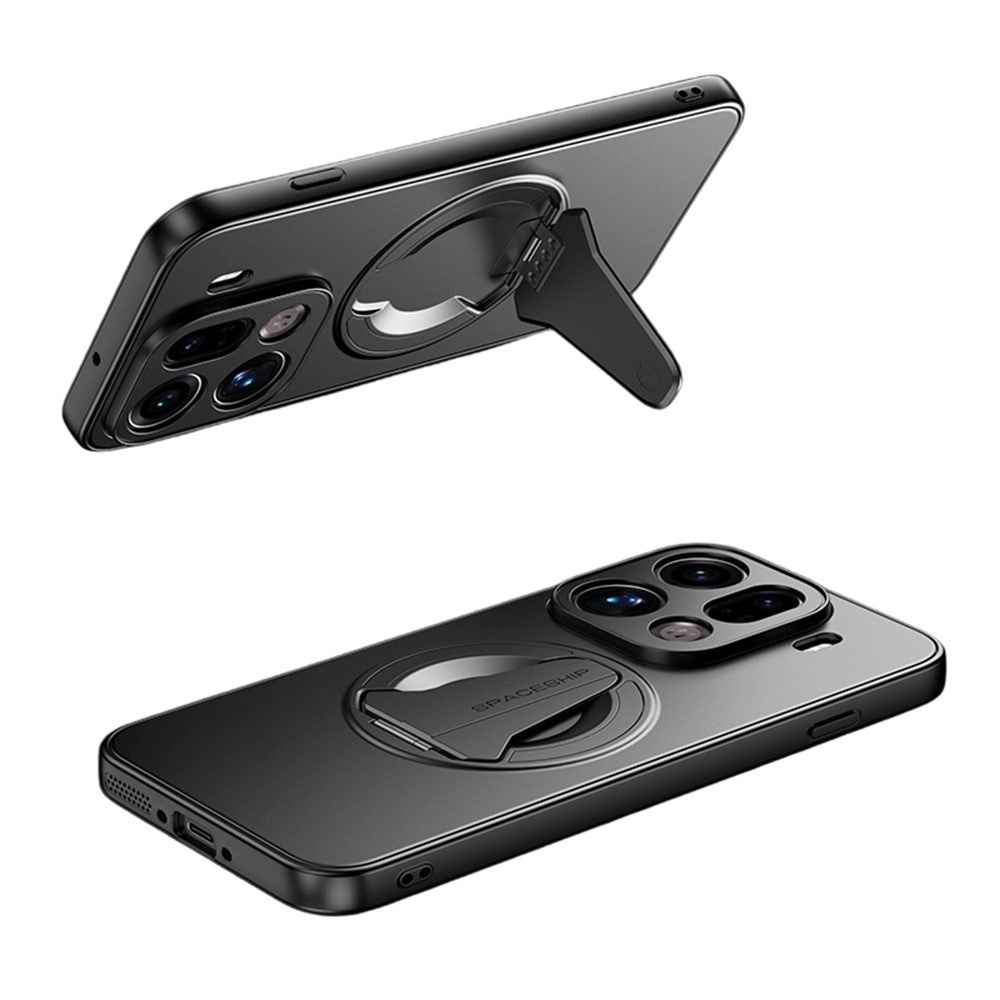 For Oppo Find X9 Pro 5G Magnetic Case Hidden Kickstand Skin-Feel Matte PC TPU Phone Back Cover